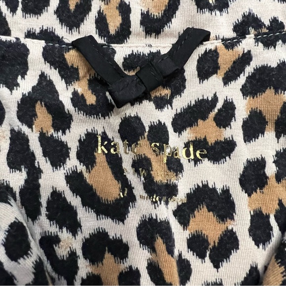 Kate Spade Pajama Top Button Down Leopard - Picture 2 of 7